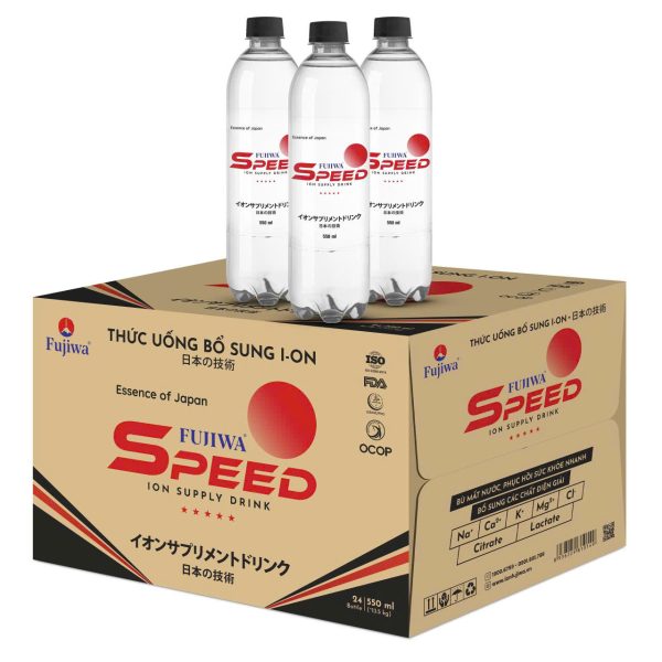 THỨC UỐNG BỔ SUNG ION FUJIWA SPEED ION SUPPLY DRINK 550ml (24 chai)